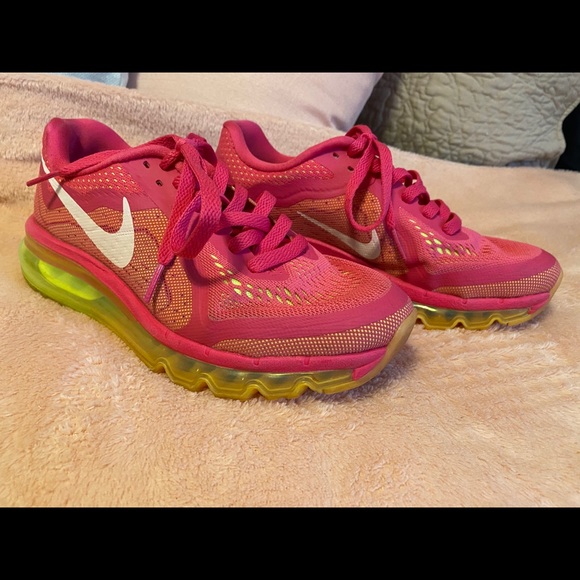 Pink and yellow Nike sneakers - Picture 2 of 2